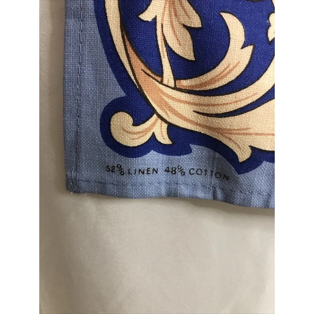 Vintage Royal Wedding‎ Tea Towel 1981 Prince Charles Lady Diana Blue Excellent